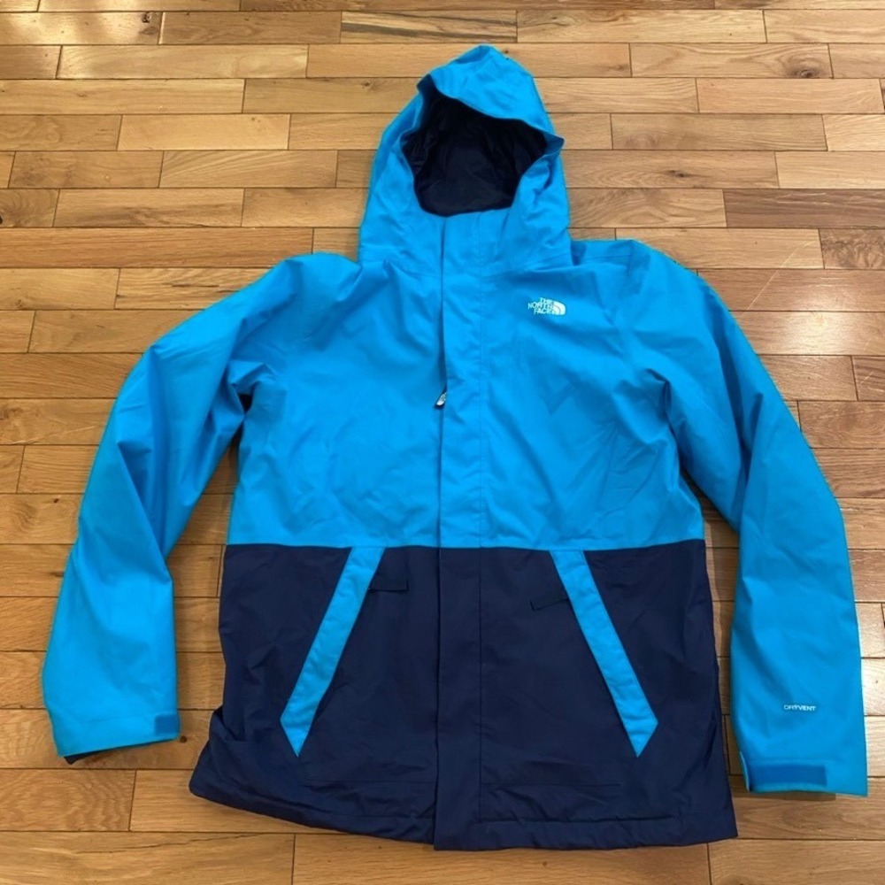 The North Face Boys XL 18/20 DryVent 3-in-1 Triclimate Jacket Blue‎ Colorblock